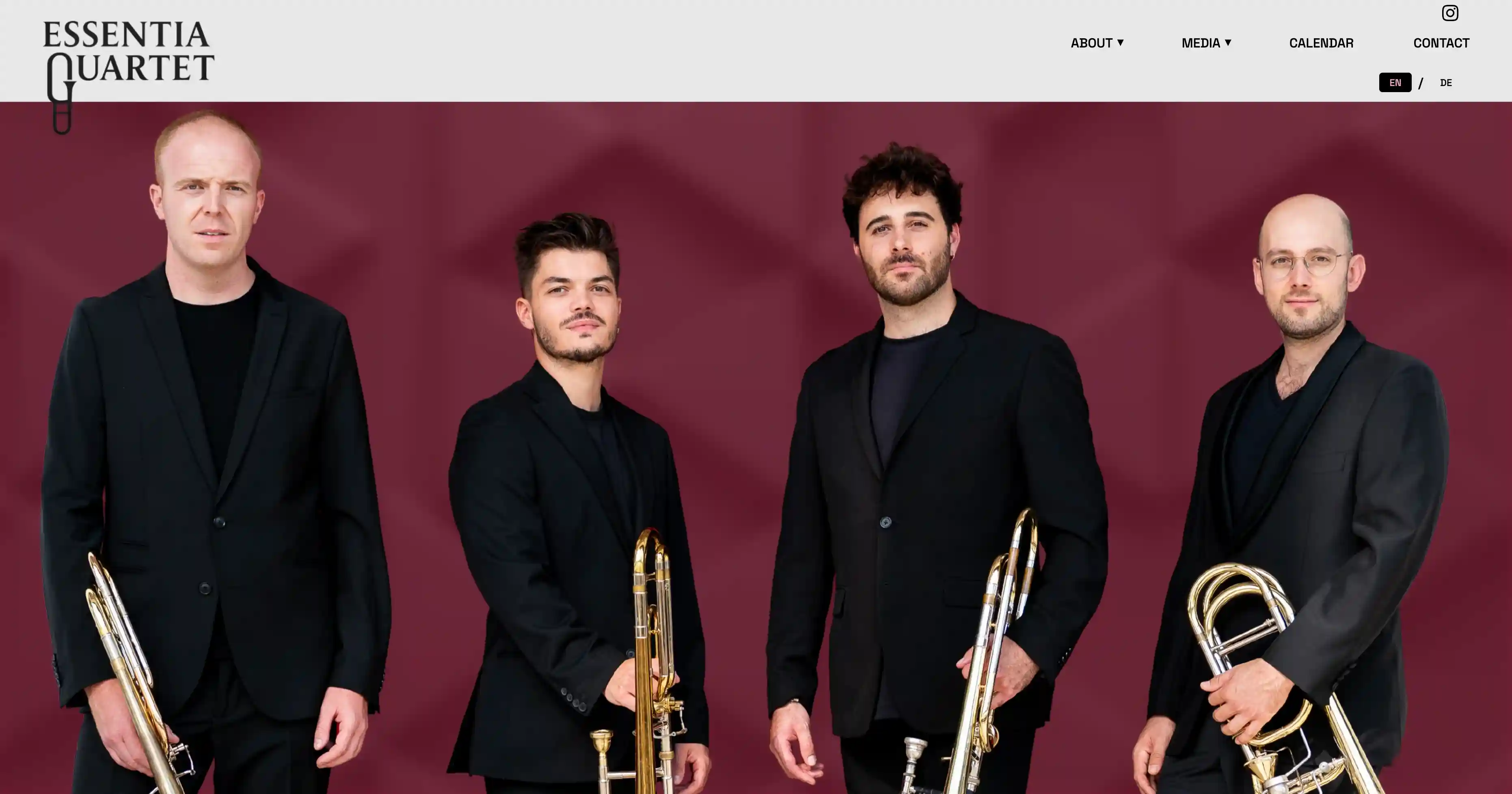 essentiaquartet.com website screenshot
